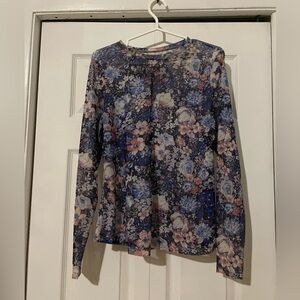 Floral Long Sleeve Women's Top